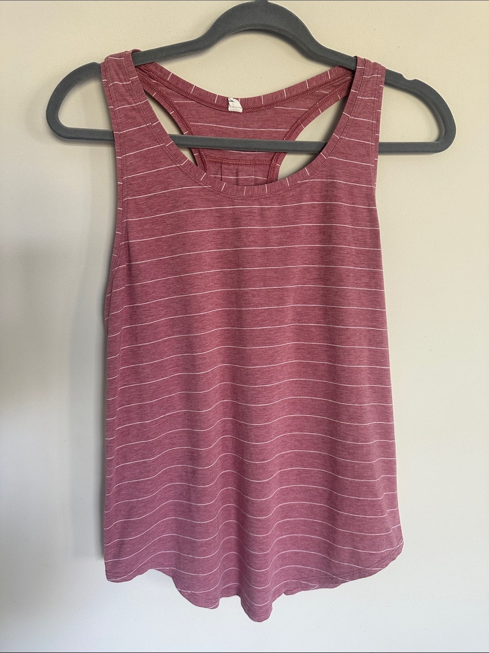 lululemon athletica Striped Dusty Rose Racerback Tank